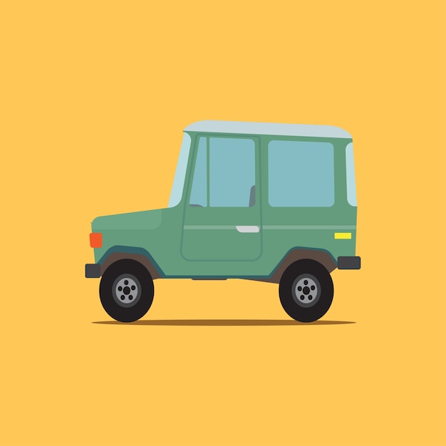 Cartoon off road vehicle