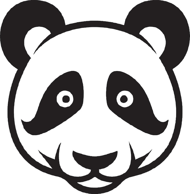 Cartoon Panda Bear Vector Logo Design for Playful Brands