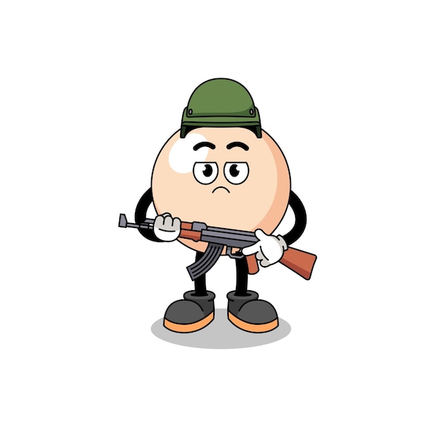 Cartoon of pearl soldier