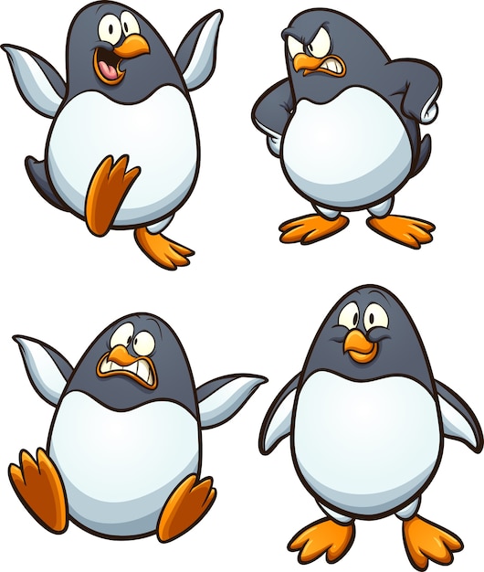 cartoon penguin