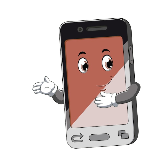 Cartoon phone character