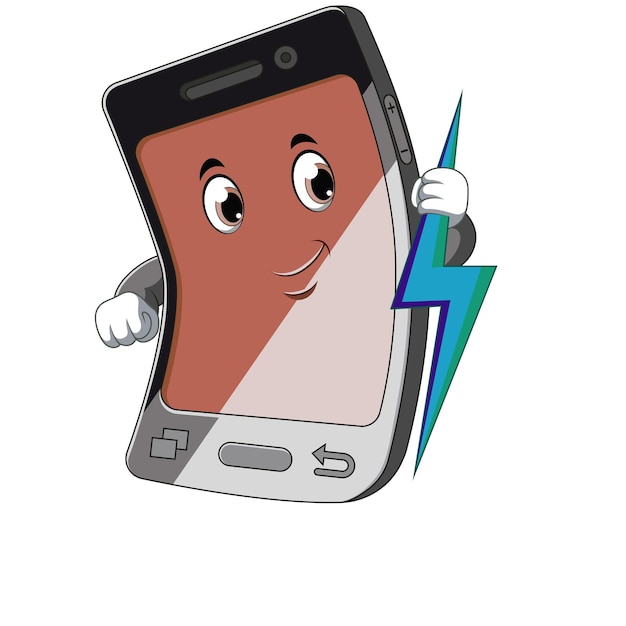 Cartoon phone character