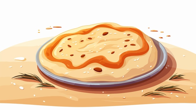 a cartoon of a pie with a plate of food that saysthe titleon it