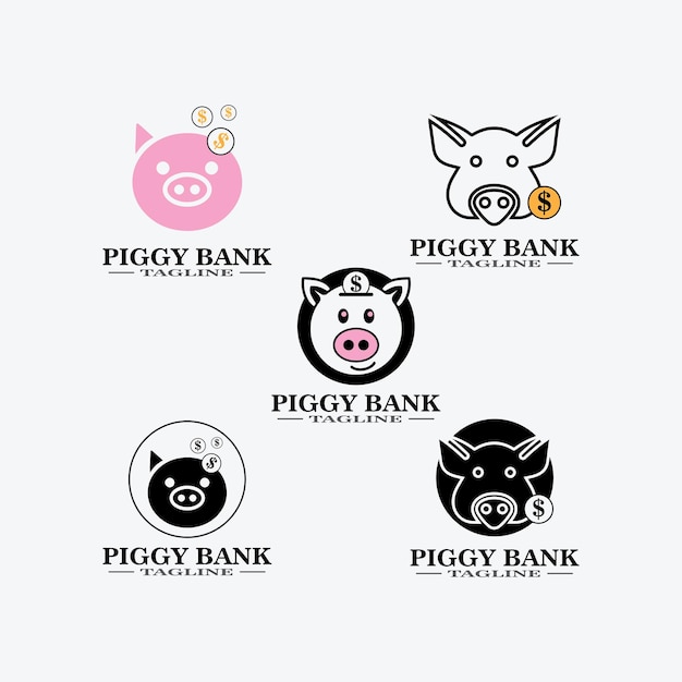 Cartoon pig Design illustration