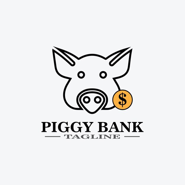 Cartoon pig Design illustration