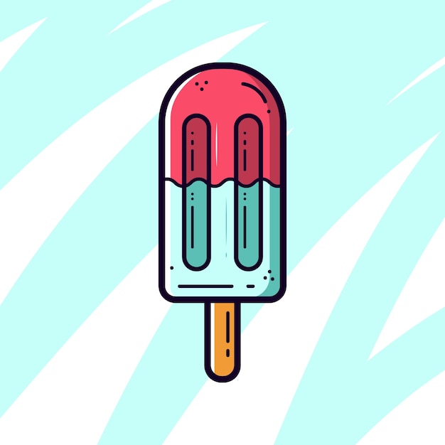 Cartoon popsicle