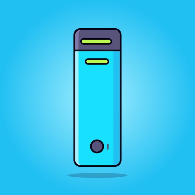 cartoon power bank icon vector illustration