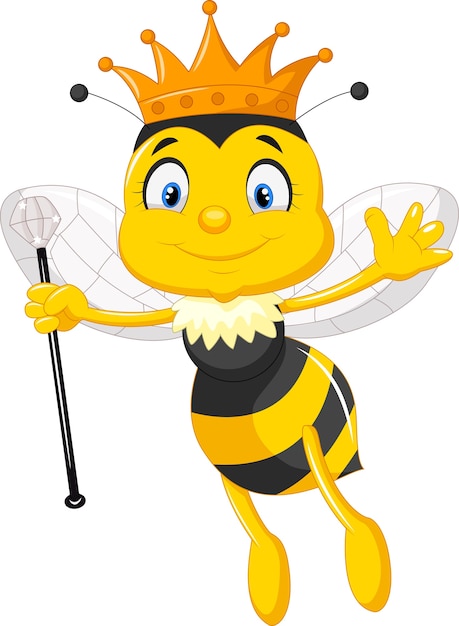 Cartoon queen bee