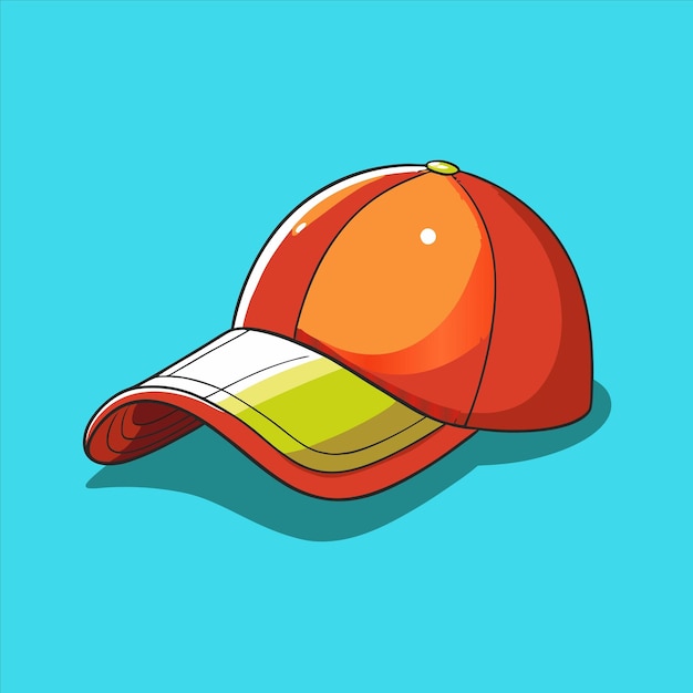 Vector a cartoon of a red cap that says quot orange cap quot