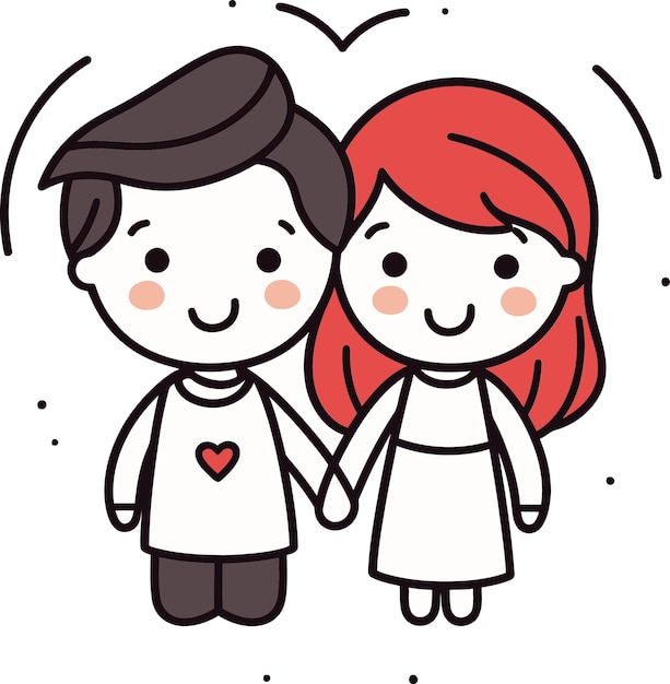 Cartoon Romance Journey Dynamic Love Fusion Sweetheart Moments Illustrated Dynamic Couples