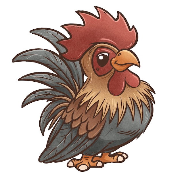 Cartoon Rooster