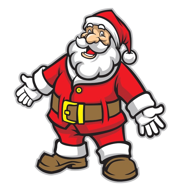 Cartoon of santa claus