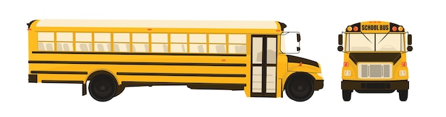 Cartoon of school bus