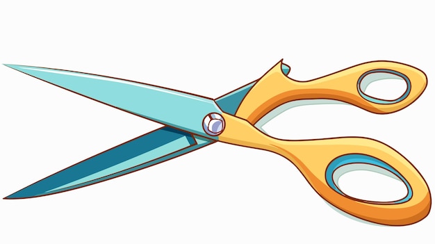 Cartoon Scissors Illustration Flat Vector