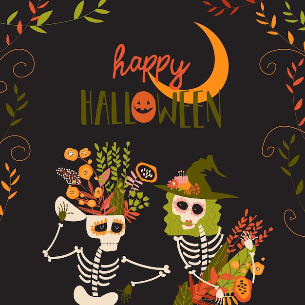 cartoon_skeletons_with_flowers_happy_halloween