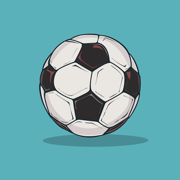 Vector cartoon soccer ball illustration football clip art vector design