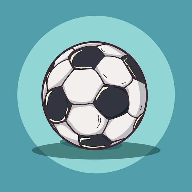 Vector cartoon soccer ball illustration football clip art vector design