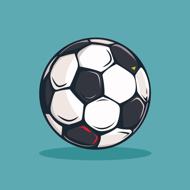 Vector cartoon soccer ball illustration football clip art vector design