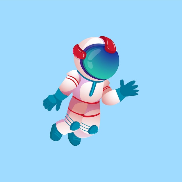 Vector cartoon space backgrounds with astronaut templates for flyers banners cards covers frames posters ve