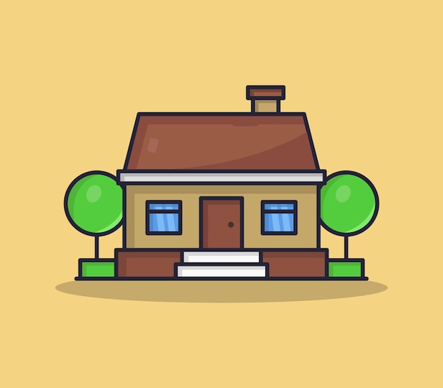 Cartoon style house