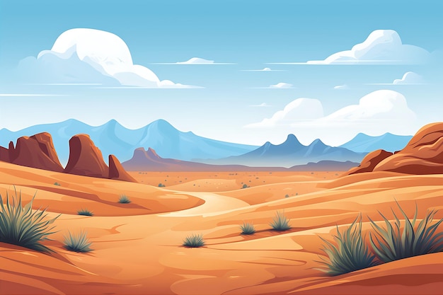 Cartoon Style Landscape Art