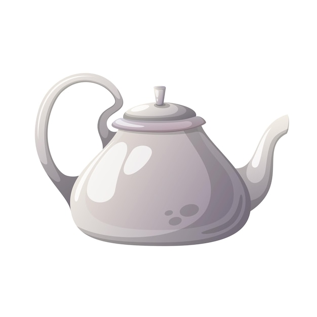 Cartoon teapot Ceramic white teapot