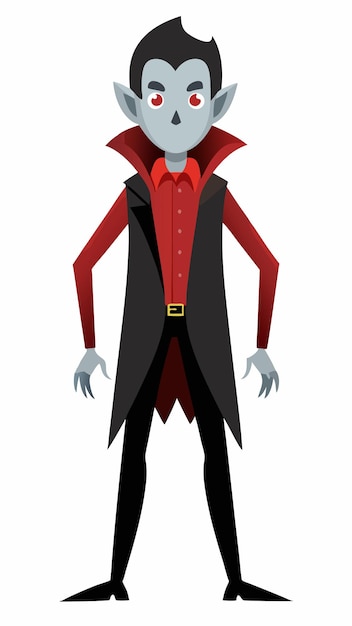 Vector cartoon vampire illustration