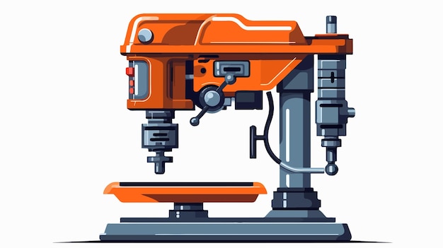 Cartoon Vector Illustration of a Drilling Machine Icon