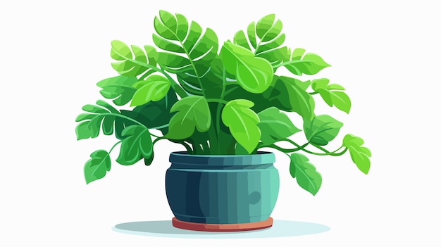 Vector cartoon vector illustration of a potted plant professional plant illustration