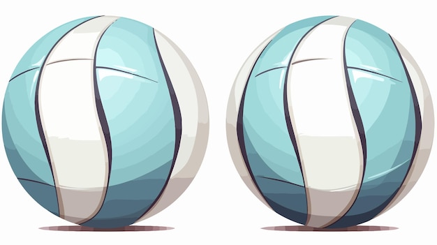 Vector cartoon volleyball ball icon isolated illustration