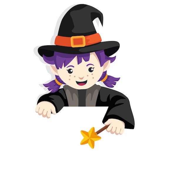 Cartoon Witch Character 