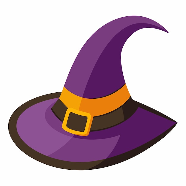 Vector cartoon witch hat clipart