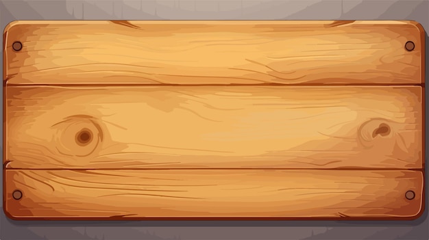 Vector cartoon wooden board illustration vector for creative design projects