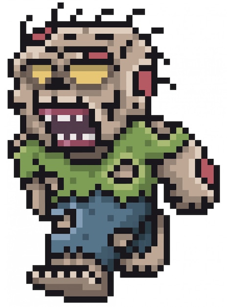 Cartoon Zombie Pixel design