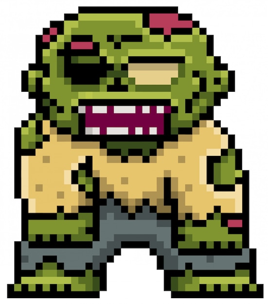 Cartoon Zombie Pixel design