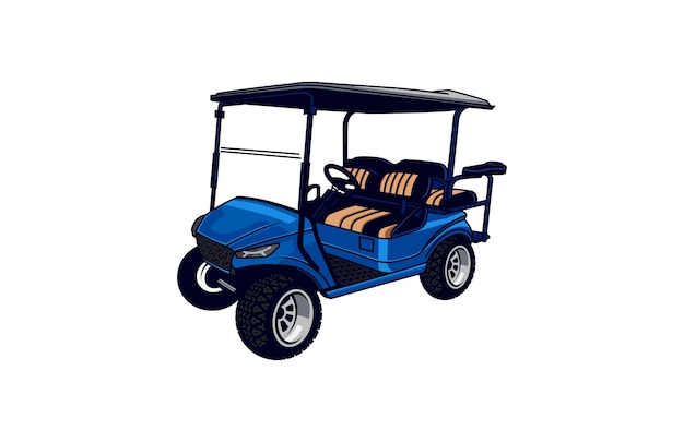 carts golf vector illustrations