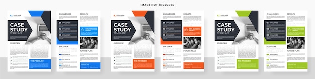 Case study professional flyer template