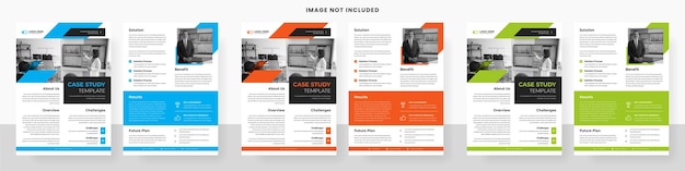 Case study professional flyer template