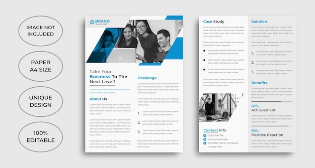 Case study template design