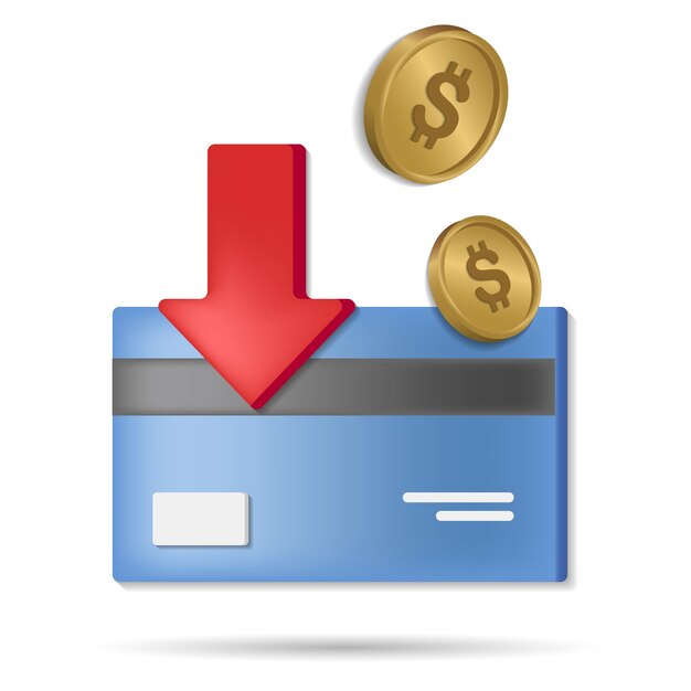 Cash Back icon 3d illustration from customer loyalty collection Creative Cash Back 3d icon for web design templates infographics and more