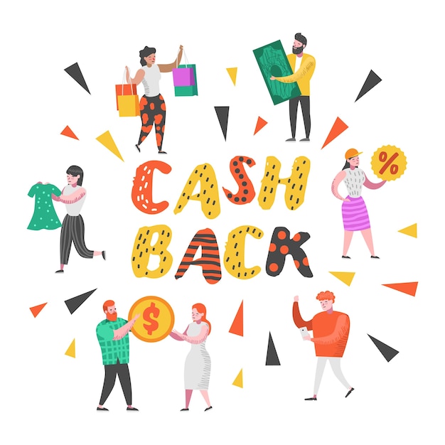 Cash Back and Money Refund Concept