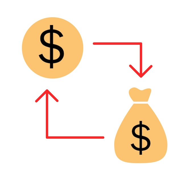 Cash Flow Financial Technology Icon