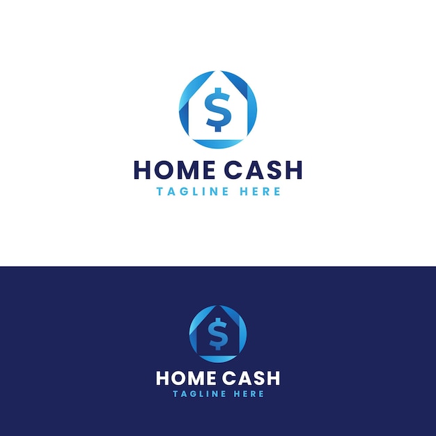 Cash and home logo design