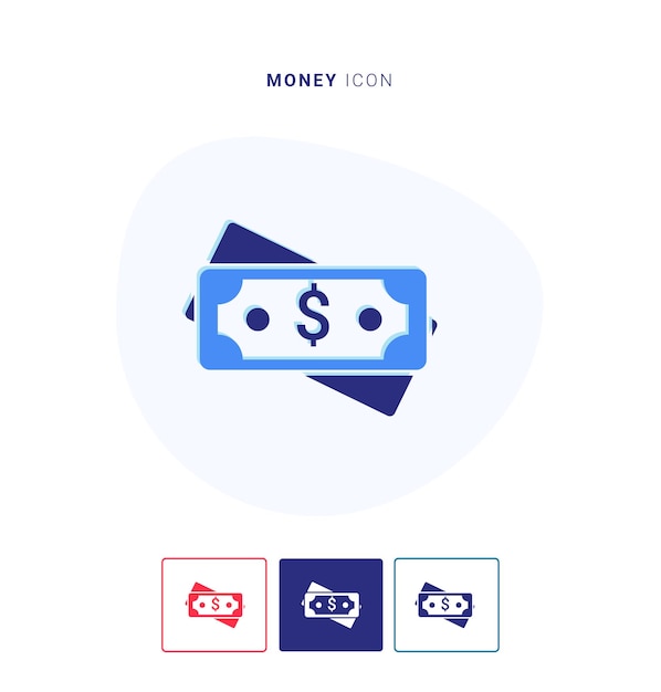 Cash icon premium vector Premium Vector