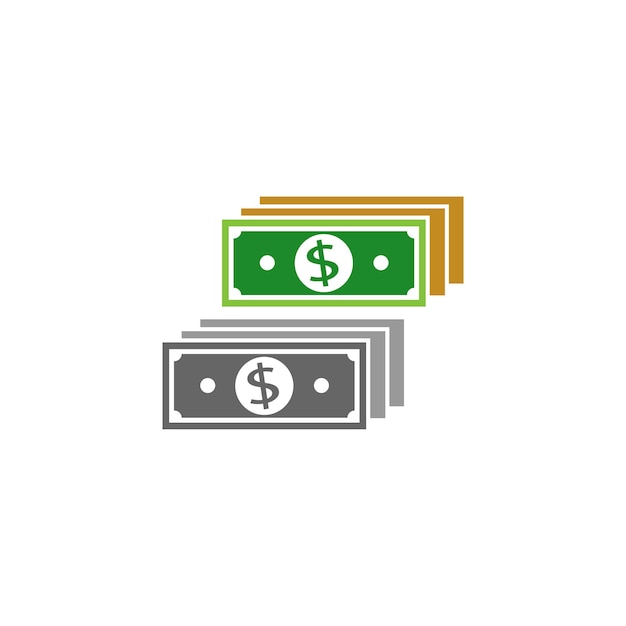 Cash logo icon design vector illustration