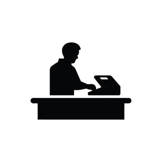 Cash Register Icon Simple Vector Illustration