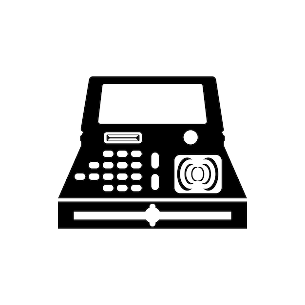 Cash register symbol icon illustration design template