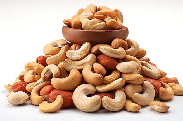 Cashews Isolated on a White Background