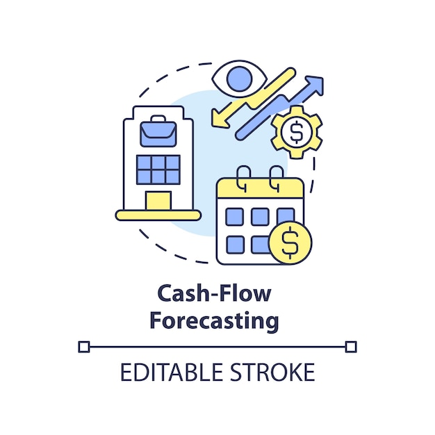 Cashflow forecasting concept icon