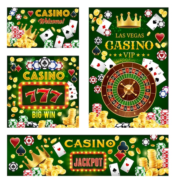 Casino gambling game poker chips fortune wheel